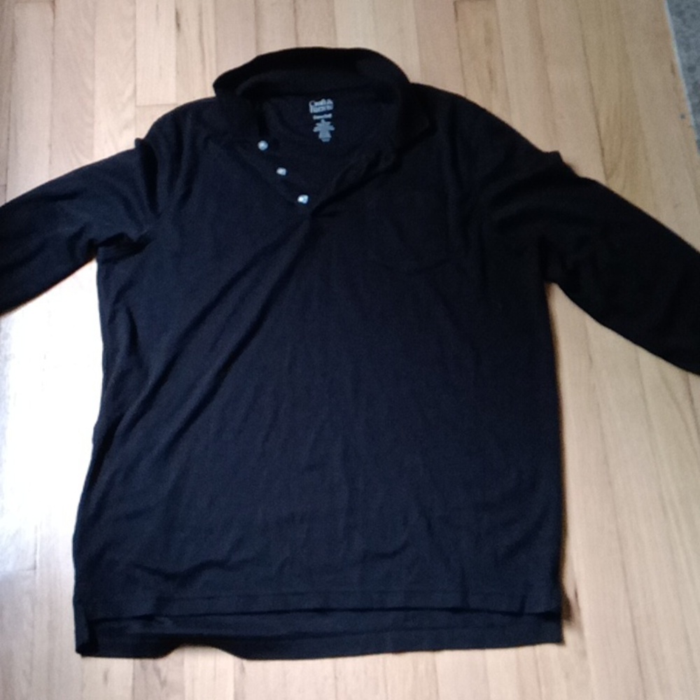 Long sleeve Croft and Barrow black shirt